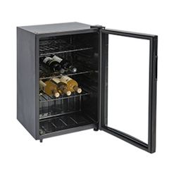 ΠΡΟΣΦΟΡΑ!!! Βιτρίνα Κρασιών μαύρη, VE85G, 445x510x676 mm