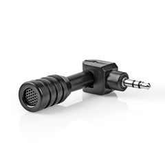 NEDIS MICMJ100BK  Wired Microphone Mini Plug-in 3.5 mm Black 233-1868