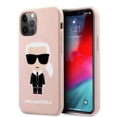 Karl Lagerfeld 3D Θήκη Σιλικόνης για iPhone 12 Pro Max - Ροζ