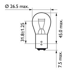 Philips taillight light bulb P21/4W-thumb-1