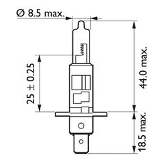 Philips VisionPlus headlamp bulb H1-thumb-1