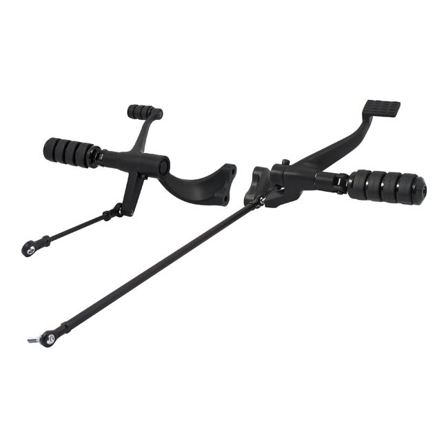 Evo XL forward control kit. ISO pegs. Black