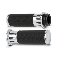 Arlen Ness Χειρολαβές / Grips μοτοσυκλέτας για Harley Davidson Fusion billet deep cut grips chrome