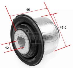 21652476 ΣΥΝΕΜΠΛΟΚ ΨΑΛΙΔΙΩΝ Wishbone-Trailing Arm Bush RENAULT CLIO II (BB012_, CB012_)