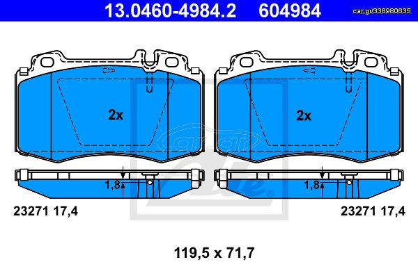 604984 - ΤΑΚΑΚΙΑ MB M-CLASS(W163),S-CLASS(W220),SL(R129)