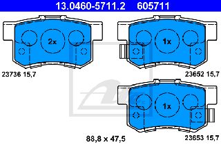 605711 - TAKAK. HONDA ACCORD VII (CL, CN) (03-12)