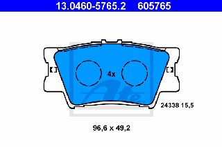 605765 - ΤΑΚΑΚΙΑ ΟΠΙΣΘ.RAV4 IIIIV (06-)