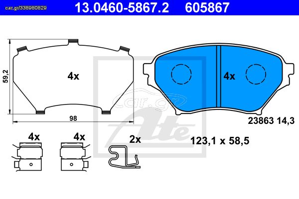 605867 - TAKAK. MAZDA MX-5 II (NB) (98-05)