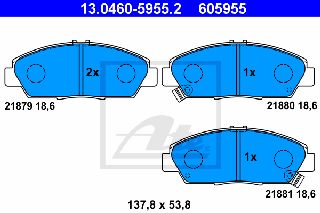 605955 - TAKAK. HONDA ACCORD V (CC, CD) (92-97)