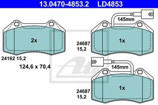 LD4853 ΤΑΚ.ΕΜΠΡ.CERAMIC AR MITO (ΔΑΓΚΑΝΑ 4P BREMBO)