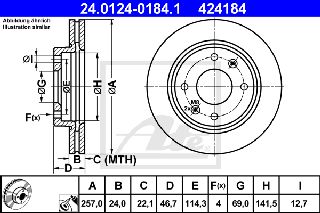 424184 - ΔΙΣΚΟΙ ΦΡ. HYUNDAI ELANTRA (XD) | AVANTE (00-0