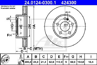 424300 - ΔΙΣΚΟΣ ΕΜΠ. MB W205