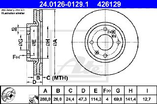 426129 - ΔΙΣΚΟΙ ΦΡ. HYUNDAI ELANTRA (XD) | AVANTE (00-0