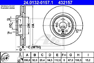 432157 - ΔΙΣΚΟΙ ΦΡ. MERCEDES-BENZ GL-CLASS (X164) | GL-