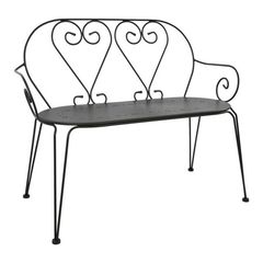 ΠΑΓΚΑΚΙ ΜΕΤΑΛΛΙΚΟ ΑΝΘΡΑΚΙ HM5014.01 AMORE 104x58x87 cm