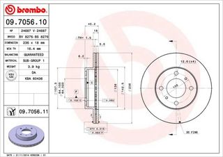 09.7056.10 ΔΙΣΚΚΕΣ MITSUBISHI COLT