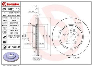 09.7823.10 ΔΙΣΚΚΕΣ ΕΜ.MERCEDES ML 2303