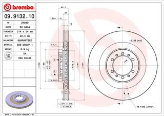 09.9132.10 ΔΙΣΚΚΕΣ ΕΜ.PAJERO SPORT 98-