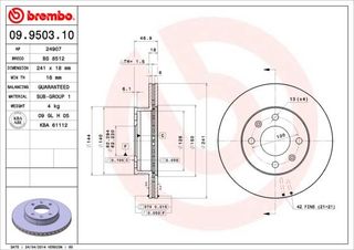 09.9503.10 ΔΙΣΚΚΕΣ  EM. KIA PICANTO