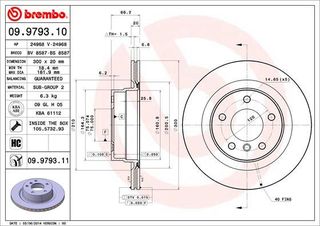 09.9793.11 ΔΙΣΚΚΕΣ ΟΠ.BMW E87E90E91