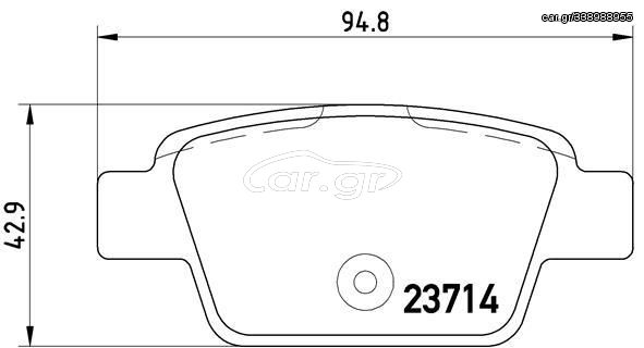 P23080 ΣΕΤ ΤΑΚΑΚ. ΟΠΙΣΘ. FIAT STILO