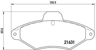 P61052 ΣΕΤ ΤΑΚΑΚΙΑ ΦΡΕΝΩΝ XANTIA