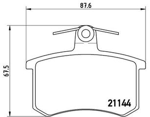 P85013 ΣΕΤ ΤΑΚΑΚΙΑ ΦΡΕΝΩΝ AUDI,VW ΠΙΣ