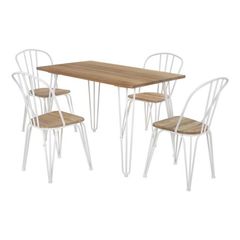 ΣΕΤ ΤΡΑΠΕΖΑΡΙΑΣ 5ΤΜΧ ΤΡΑΠΕΖΙ MILK WHITE - ΚΑΡΕΚΛΕΣ HM10130