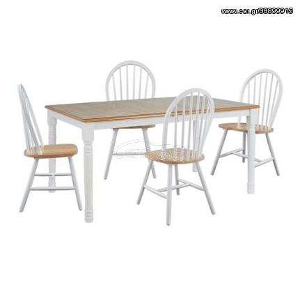 ΣΕΤ ΤΡΑΠΕΖΑΡΙΑΣ 5ΤΜΧ ΣΕ ΧΡΩΜΑ ΛΕΥΚΟ ΜΕ ΦΥΣΙΚΗ ΕΠΙΦΑΝΕΙΑ HM10250