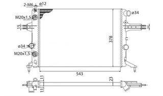 BMQ1120 - ΨΥΓΕΙΟ ΚΙΝΗΤΗΡΑ - OPEL - RADIATORE OPEL ASTRA G(AUTOMATIC),ZAFIRA