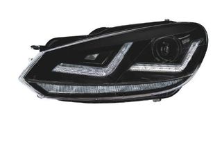 LEDHL102-BK ΣΕΤ ΦΑΝΟΙ LED XENARC BLACK VW GOLF VI (ΜΕ ΦΑΝ.ΑΛΟΓΟΝΟΥ)(12V70W-6000K)