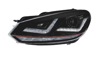 LEDHL102-GTI ΣΕΤ ΦΑΝΟΙ LED XENARC GTI VW GOLF VI (ΜΕ ΦΑΝ.ΑΛΟΓΟΝΟΥ)(12V70W-6000K)