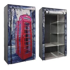 ΝΤΟΥΛΑΠΑ ΥΦΑΣΜΑΤΙΝΗ 105Χ45Χ158 εκ. HM246.03 LONDON ΜΕ 4 ΡΑΦΙΑ