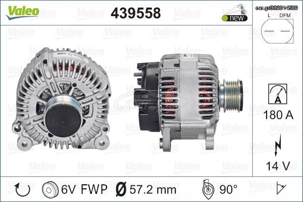 439558 ALTERNATOR (NEW) 180A OCTAVIA 1,9TDI 04-10