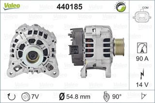 440185 ALTERNATOR 14V 95A - RENAULT CLIO IIIIV, MODUS, TWINGO II