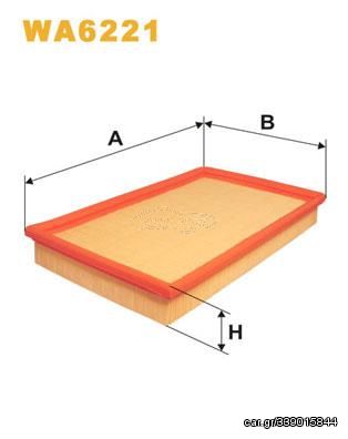 WA6221 ΦΙΛΤ ΑΕΡΟΣ OPEL CALIBRA, VECTRA A; VAUXHALL CALIBRA, CAVALIER; VOLVO 740, 760