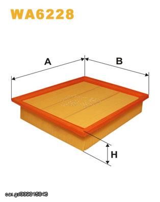 WA6228 ΦΙΛΤ ΑΕΡΟΣ VOLKSWAGEN GOLF III, GOLF IV, VENTO