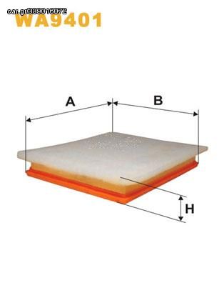 WA9401 ΦΙΛΤ ΑΕΡΟΣ OPEL ASTRA GCABRIOCOUPE (ASTRA II), ASTRA H (ASTRA III), ZAFIRA I; VAUXHALL ASTR