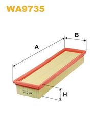 WA9735 ΦΙΛΤ ΑΕΡΟΣ CITROEN C3 II 1.1I, 1.4I; PEUGEOT 207 1.4I (SIL. TU3AE5)