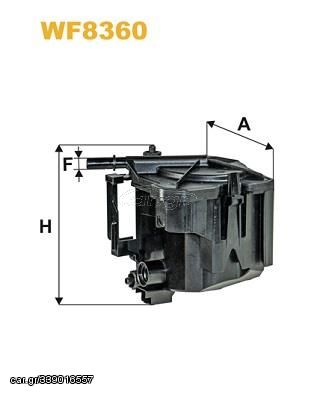 WF8360 ΦΙΛΤ ΚΑΥΣ CITROeN; FIAT; FORD; MAZDA; MINI; PEUGEOT; SUZUKI; VOLVO