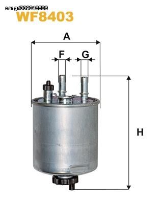 WF8403 - ΦΙΛΤΡΟ ΚΑΥΣΙΜΟΥ RENAULT LAGUNA IIITWINGO II(CN0_) DCI 07-15+
