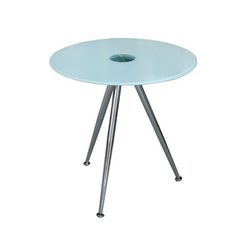 ΤΡΑΠΕΖΑΚΙ ΓΩΝΙΑΣ ΜΕ ΓΥΑΛΙ ΛΕΥΚΟ HM0028.01 Φ49,5X50 ΕΚ.