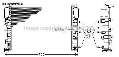 (CR512000S) W211 E2.63.2 18v AT02 ΡΑΚΟΡ ΑΤ ΜΗΧΑΝΗ