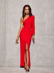 Μακρύ Φόρεμα 188265 Roco Fashion Κοκκινο SUK0426 Red