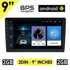 9" ιντσών Android οθόνη αυτοκινήτου 2GB με GPS (ηχοσύστημα WI-FI Youtube USB 2DIN MP3 MP5 Bluetooth Mirrorlink 4x60W Universal) K8022