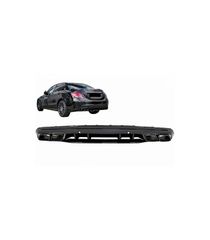 Diffuser Πίσω Προφυλακτήρα Για Mercedes-Benz C-Class W205 14-20 Sedan Amg 63 Look Με Μαύρες Μπούκες