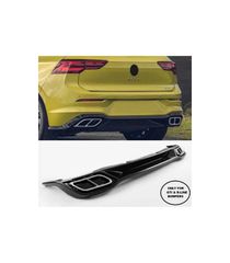 Diffuser Πίσω Προφυλακτήρα Για VW Golf VIII (8) 2019+ R-Line Για R-Line & GTI Έκδοση Προφυλακτήρα Γυαλιστερό Μαύρο Από Abs Πλαστ