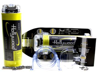 Πυκνωτής 2 Farad εταιρείας Hollywood Labs Με ηλεκτρονική προστασία και Βολτόμετρο μπλέ χρώματος. by dousissound.