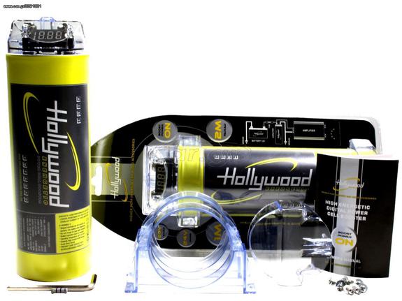 Πυκνωτής 2 Farad εταιρείας Hollywood Labs Με ηλεκτρονική προστασία και Βολτόμετρο μπλέ χρώματος. by dousissound.