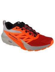 Salomon Sense Ride 5 L47046200 Ανδρικά Αθλητικά Παπούτσια Trail Running Lunar Rock / Shocking Orange / Fiery Red